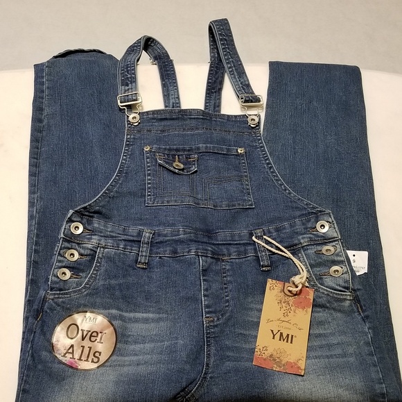 YMI Denim - YMI Skinny Overalls  Distressed NWT Jrs Size 9